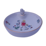 Assiette à bouillie en porcelaine de Limoges décorée par R. Leclaire