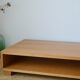 Coffee table Ecart International by Andrée Putman model "crossing" oak wood