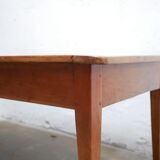 Vintage wooden farmhouse dining table