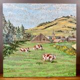 Oil painting of a mountain landscape – Didier TERME (1952)