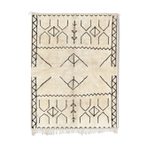 Modern Moroccan carpet white