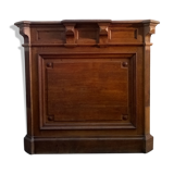 Ancien comptoir caisse de commerce chêne