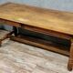 Table or centre desk in Louis XIII style made of solid oak around 1850.