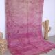 Tapis marocain vintage violet 197 x 296 cm - Tapis en laine berbère - Tapis fait main
