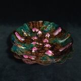 Two vintage enamelled copper tidies