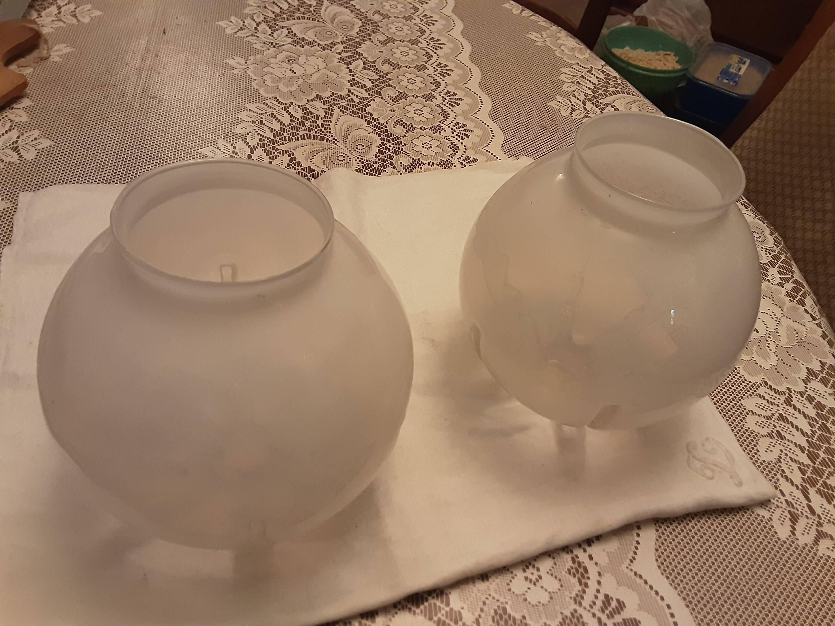 2 globes wall lights murano glass