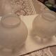 2 globes appliques verre de murano