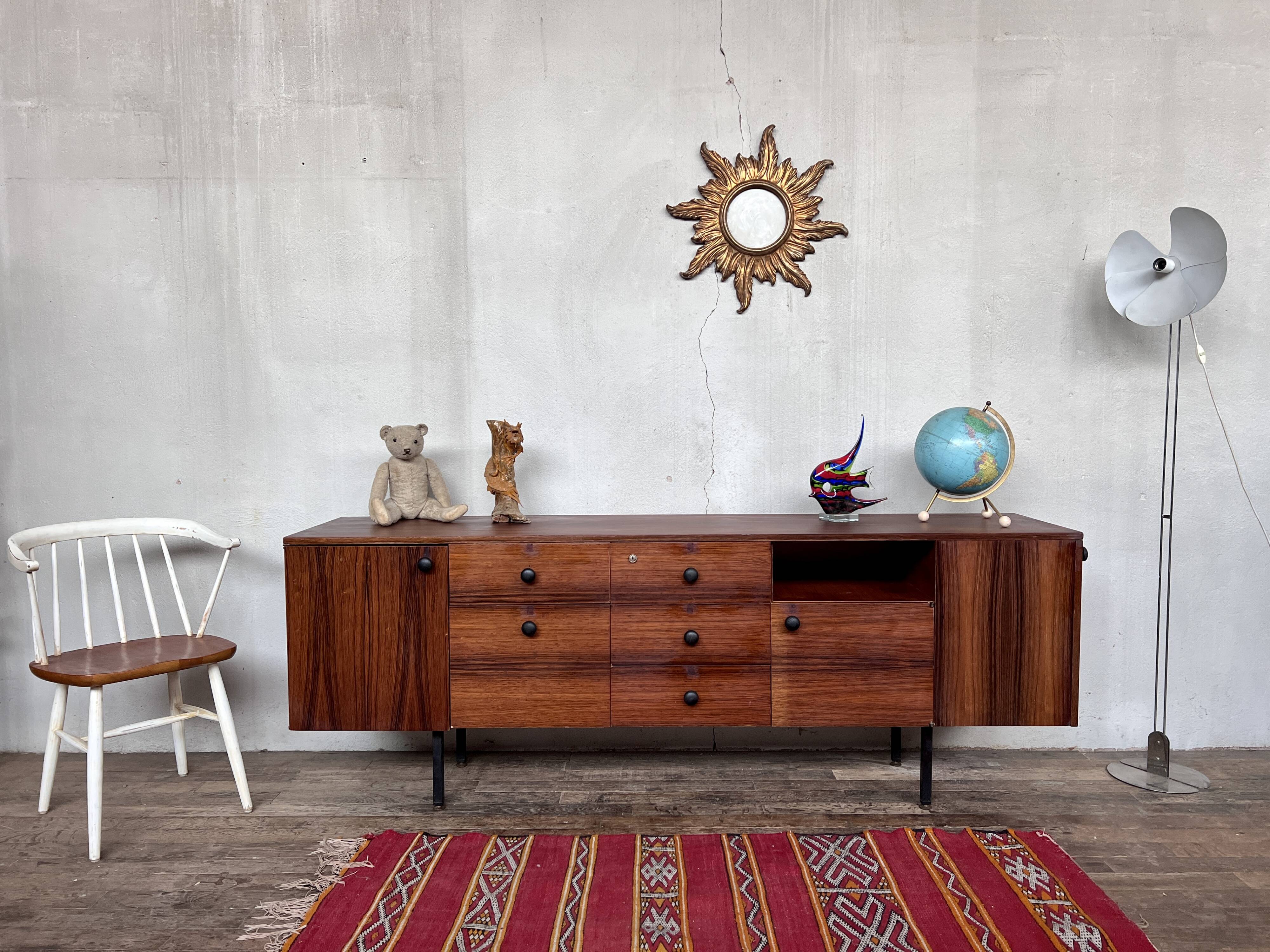 Vintage sideboard TV/hifi cabinet in rosewood 1960s