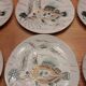 Fish service in Pornic earthenware model Etel, 12 pieces from the 60s