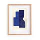 Illustration abstraite - Joe - bleu foncé - signée Eawy