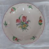 Shallow dish from Lunéville with a street lamp design.