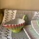 Asparagus dish and sauce boat in slip