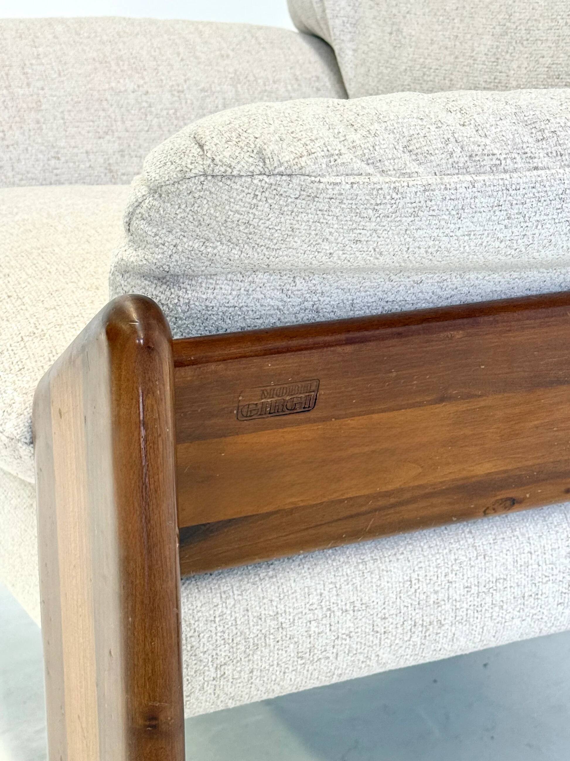 Fauteuil Sapporo crème de Mario Marenco pour Mobil Girgi