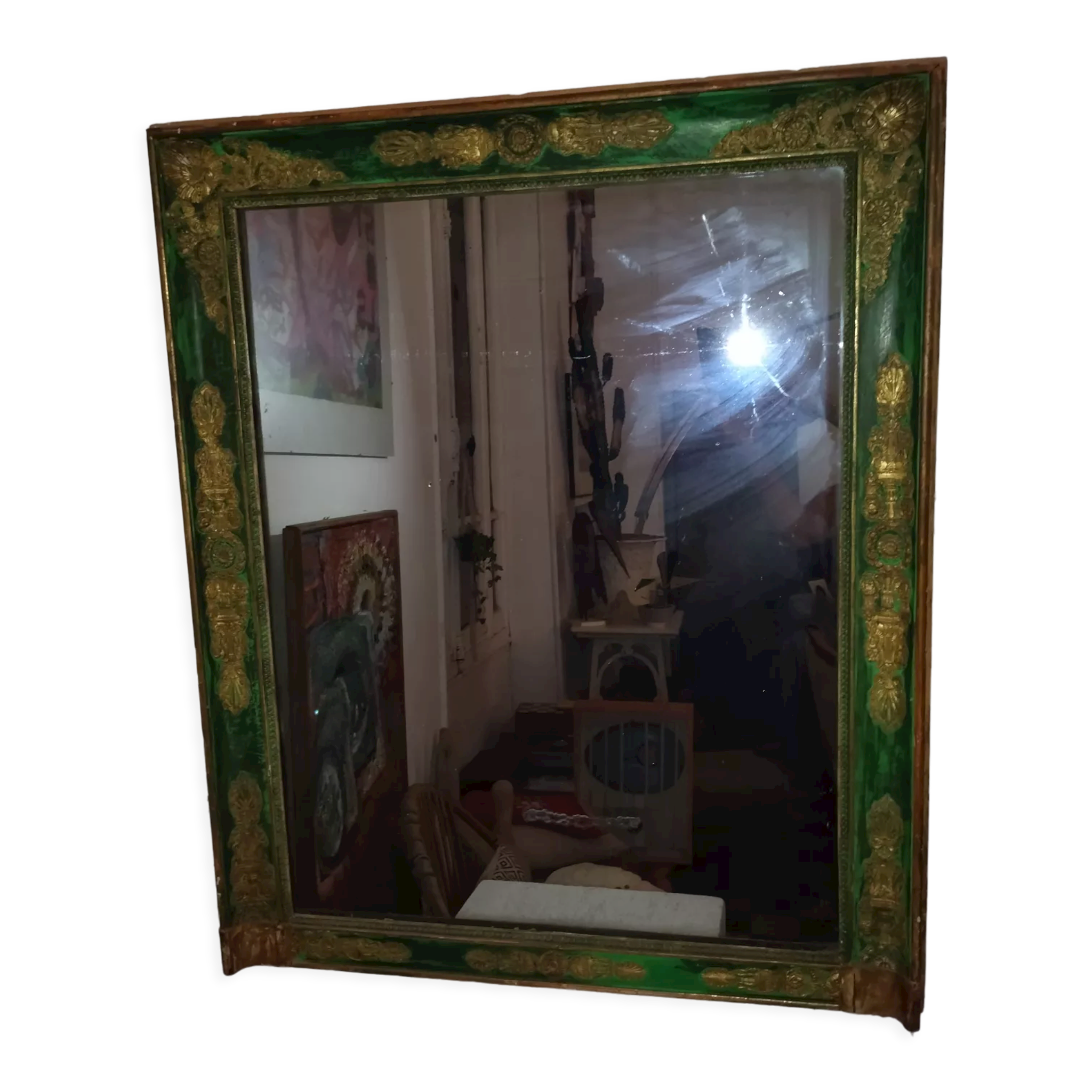 Miroir trumeau de cheminée style empire 99/82 XIXe