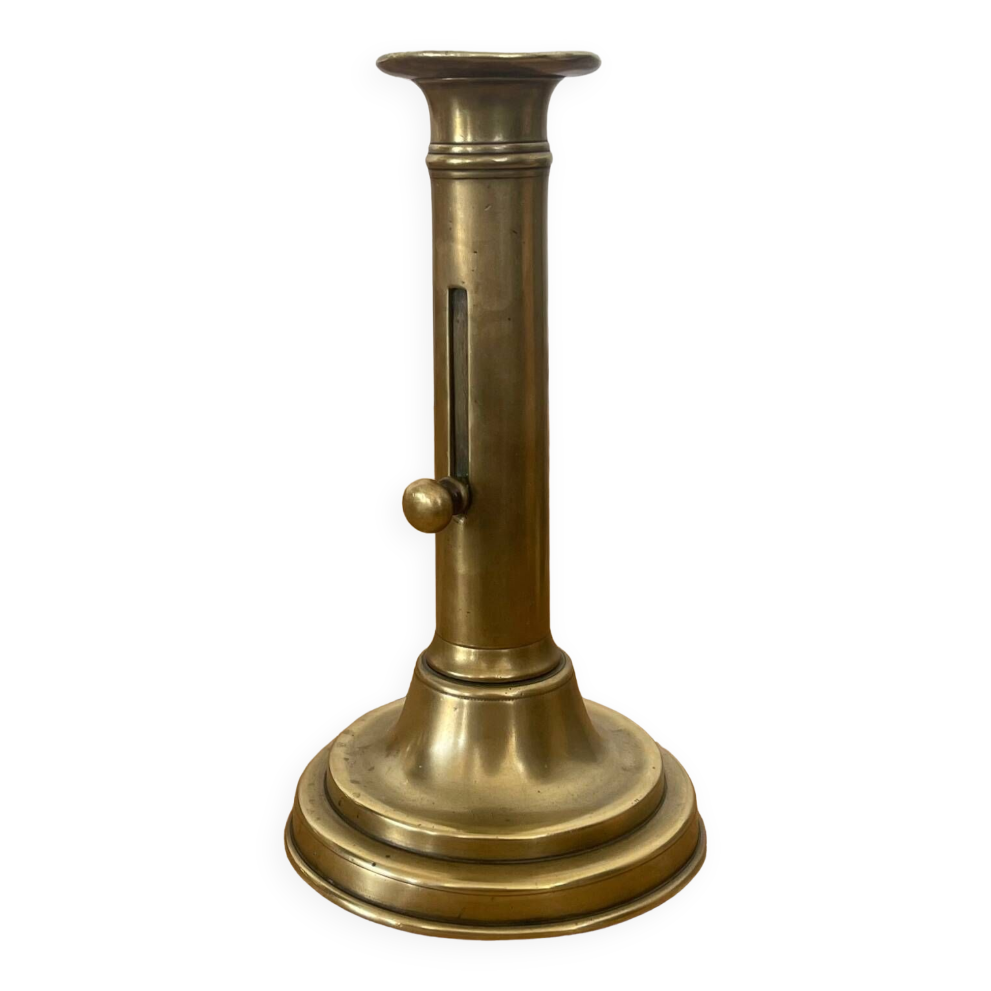 Solid brass candle holder