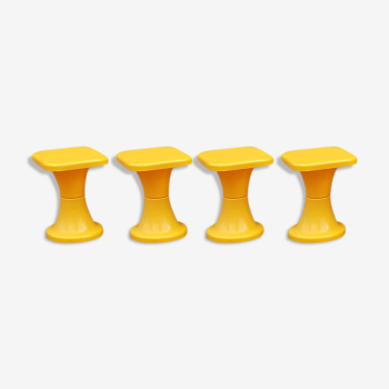 SELAP 70s stackable plastic stools