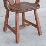 Set of Four Oak Mid-Century Dining Chairs