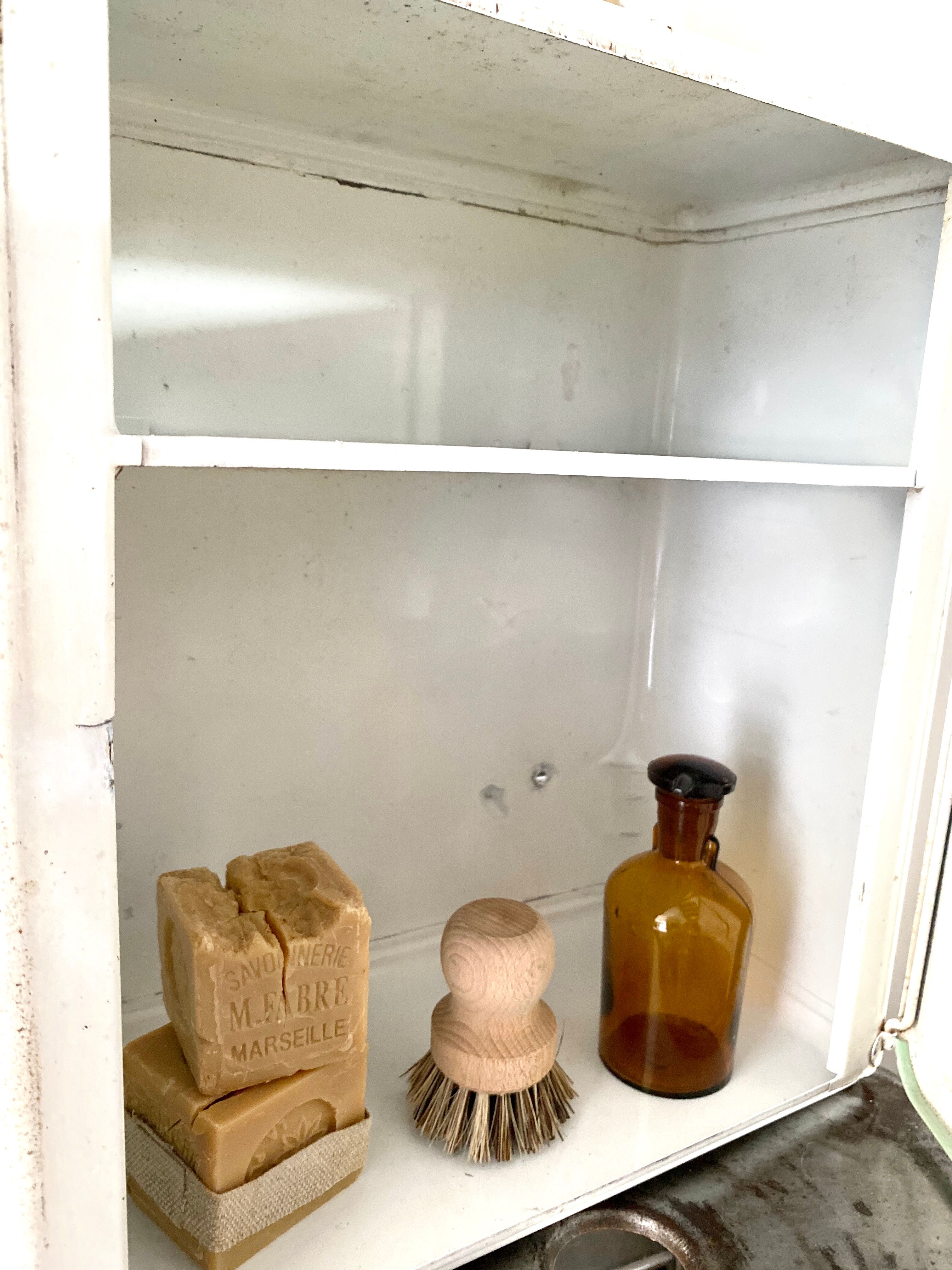 Vintage metal medicine cabinet