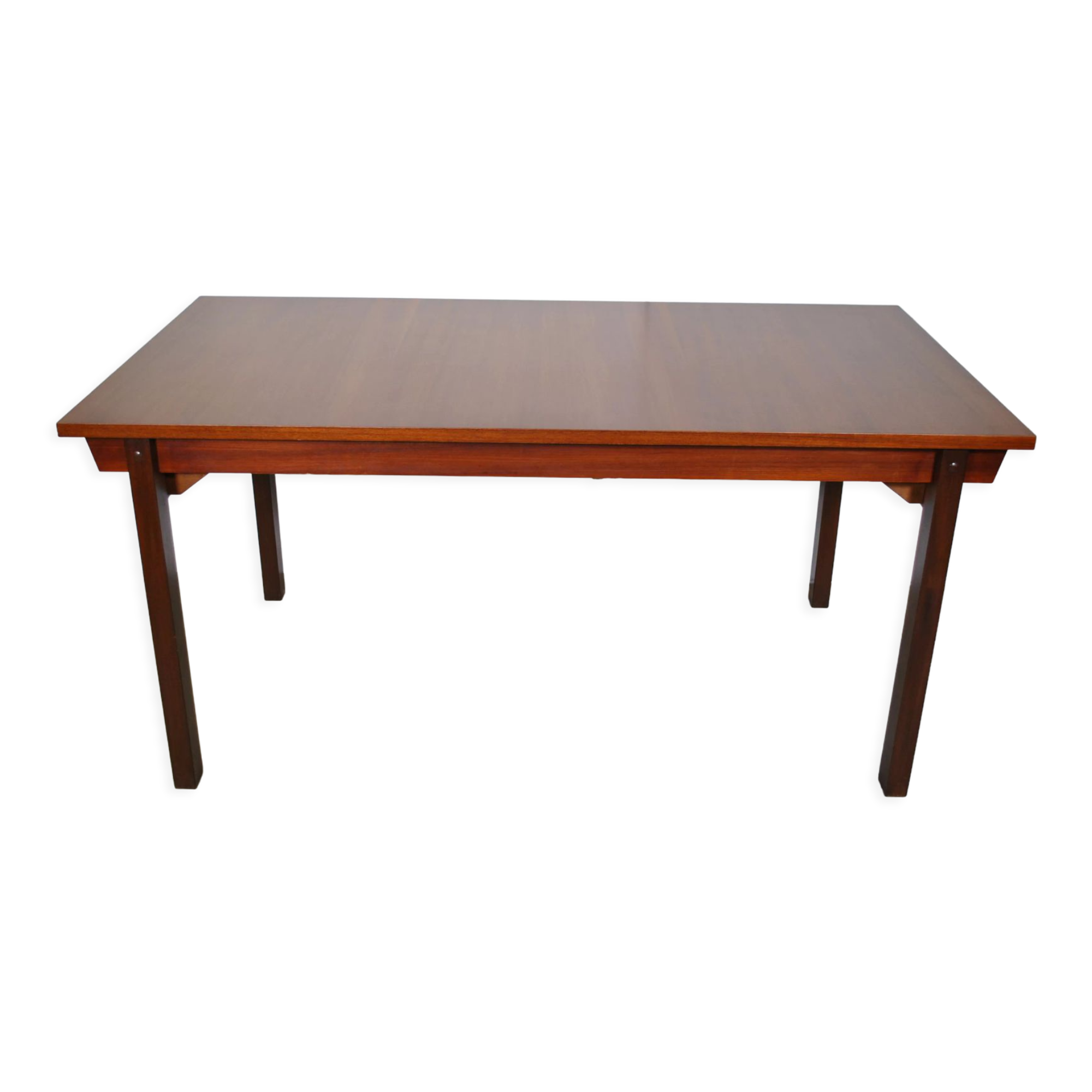 Extendable dining table in 1970 teak