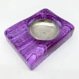 Cendrier « Violet Murano & Silver », 1970s