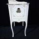 Old Louis XV Style Bedside Table in White and Gold