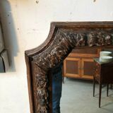 Mirror carved wooden frame late 17th century 137x70 cm