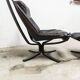 Fauteuil et ottoman viking p97 par Sigurd Ressell, Poltrona Fr