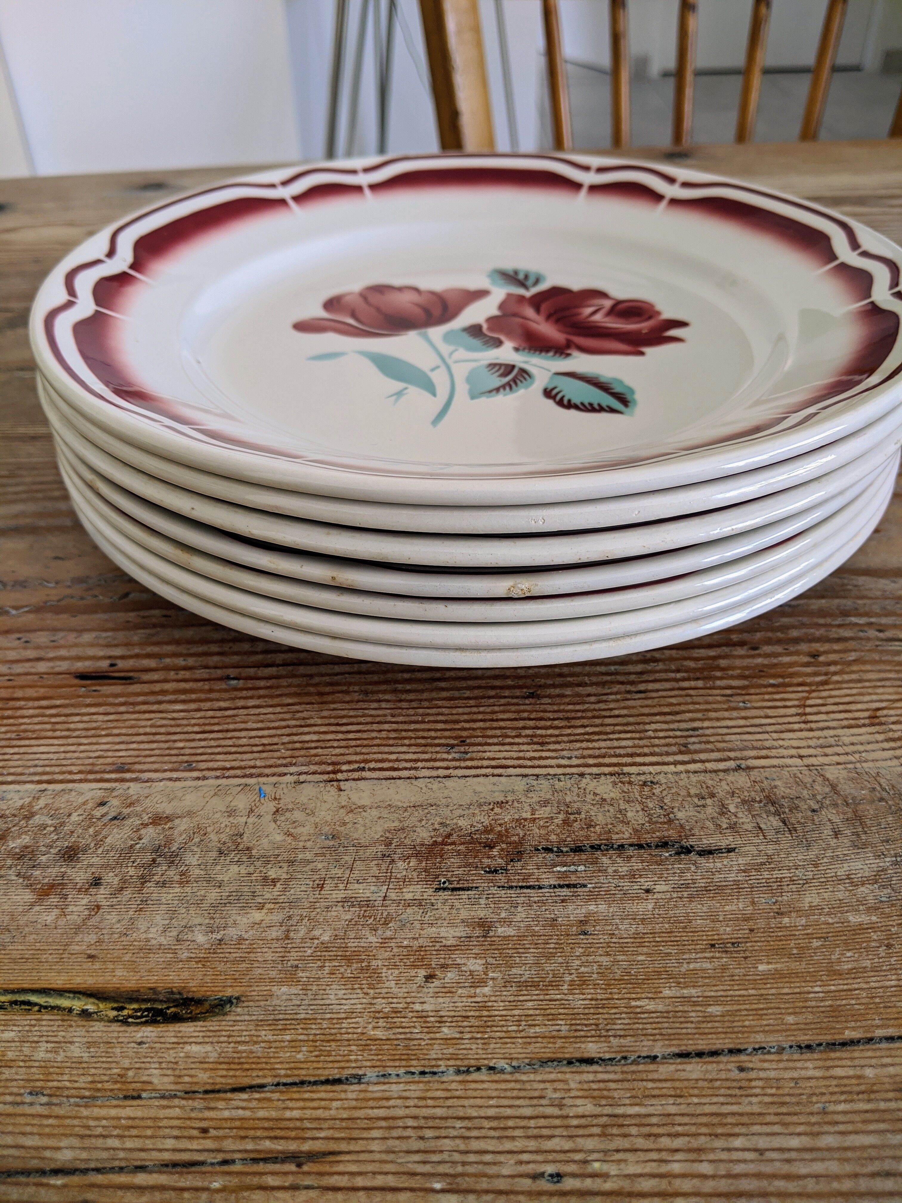 7 Badonviller plates