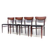 Set of four Danish designer chairs from Harry Østergaard from the 60s