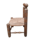 Low chair called fireplace or corner of the fire brutalist art