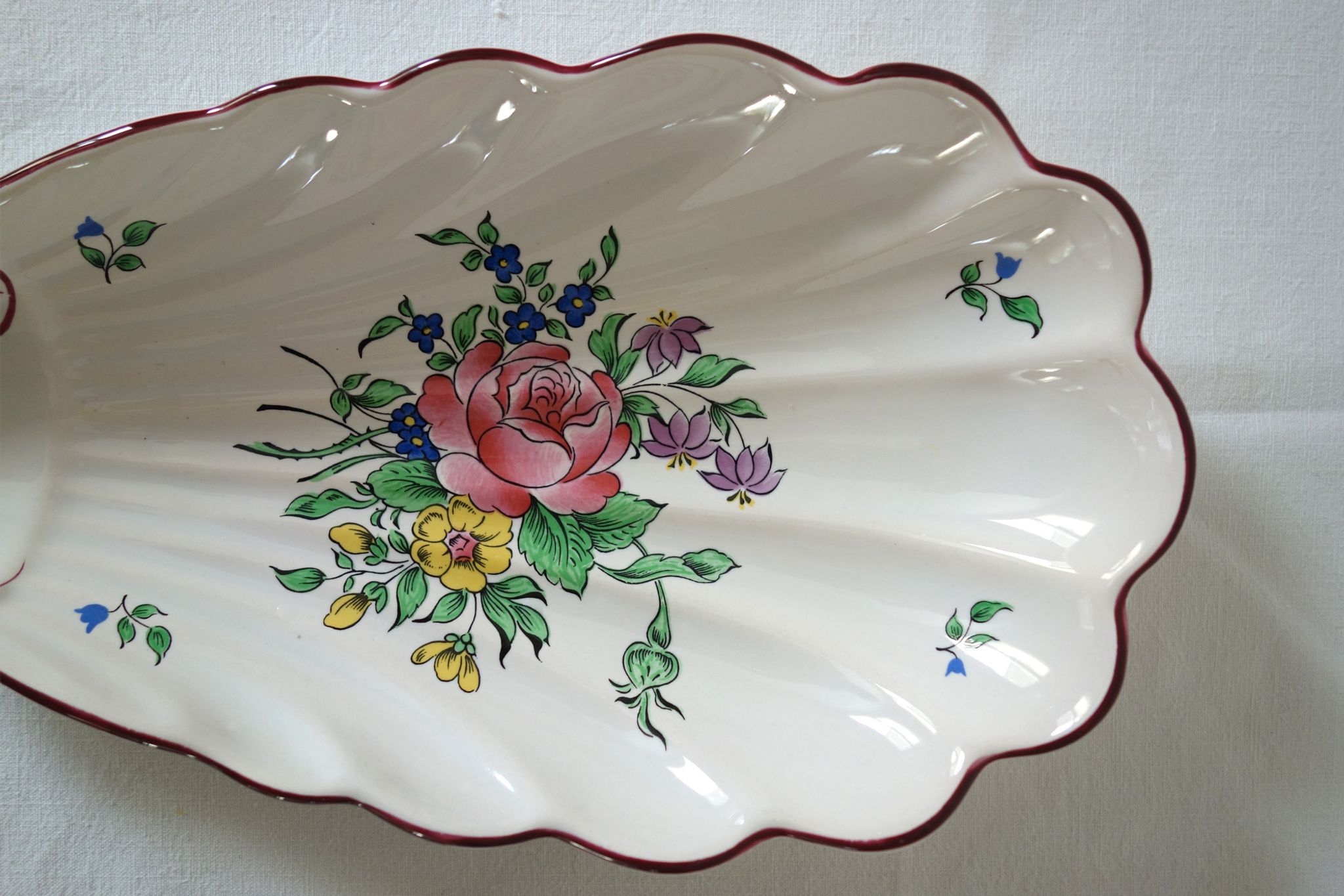 Earthenware ravier Lunéville K-G