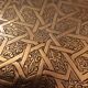 Chiseled brass tray
