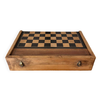 Large folding checkers game board