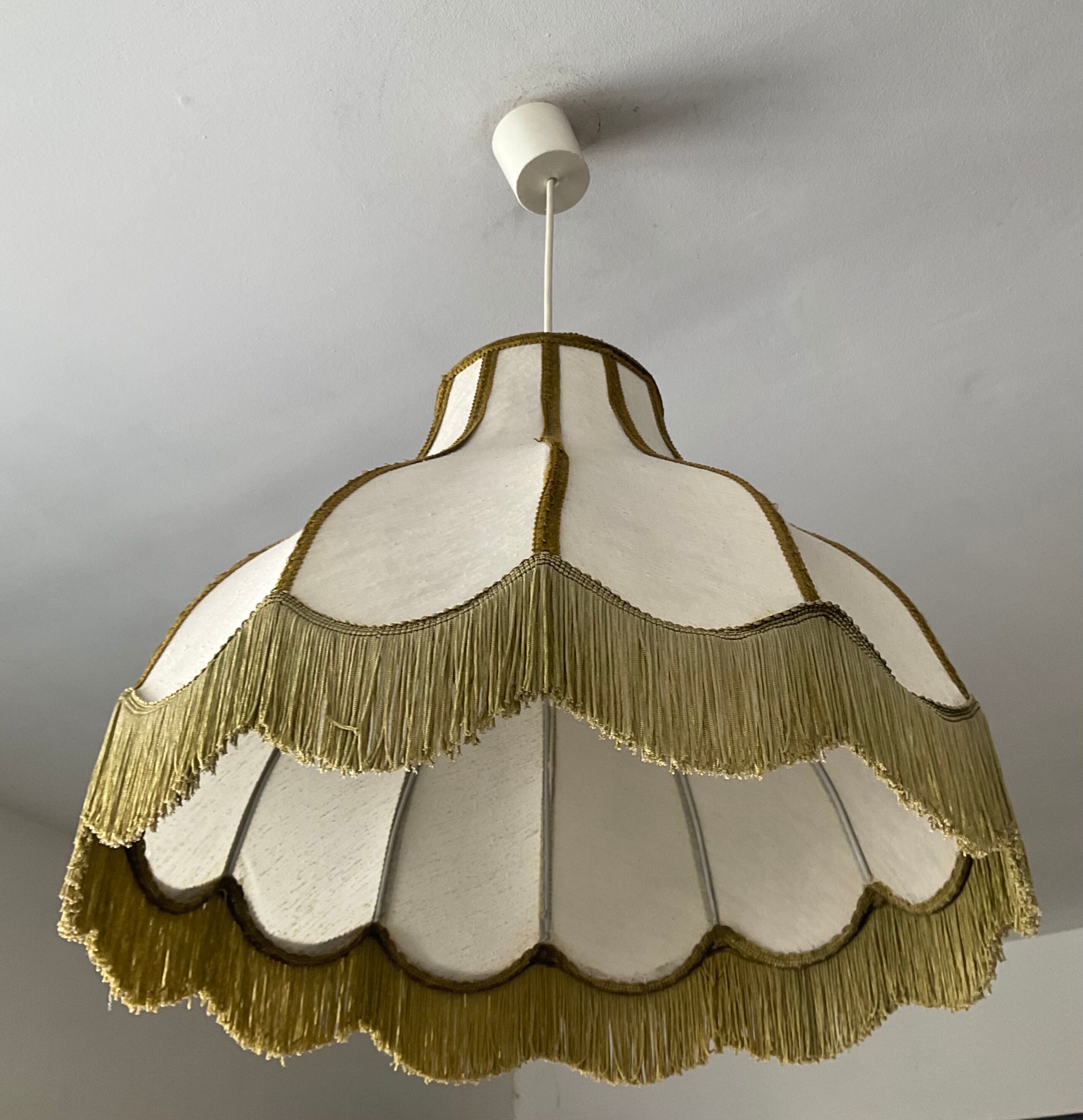 Suspension à franges vintage des années 70