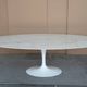 Original oval Knoll Tulip (244x137) Calacatta Gold (Oro) Eero Saarinen