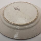 Old henriot quimper plate / breton character