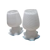 2 Vintage Murano Vases Swirl, 1970s