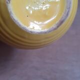 Vase boule en porcelaine jaune curry Poët Laval- LPR22055