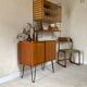 Buffet teck vintage pieds eiffel