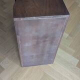 Art Deco rounded cabinet with 3 drawers, 1930s