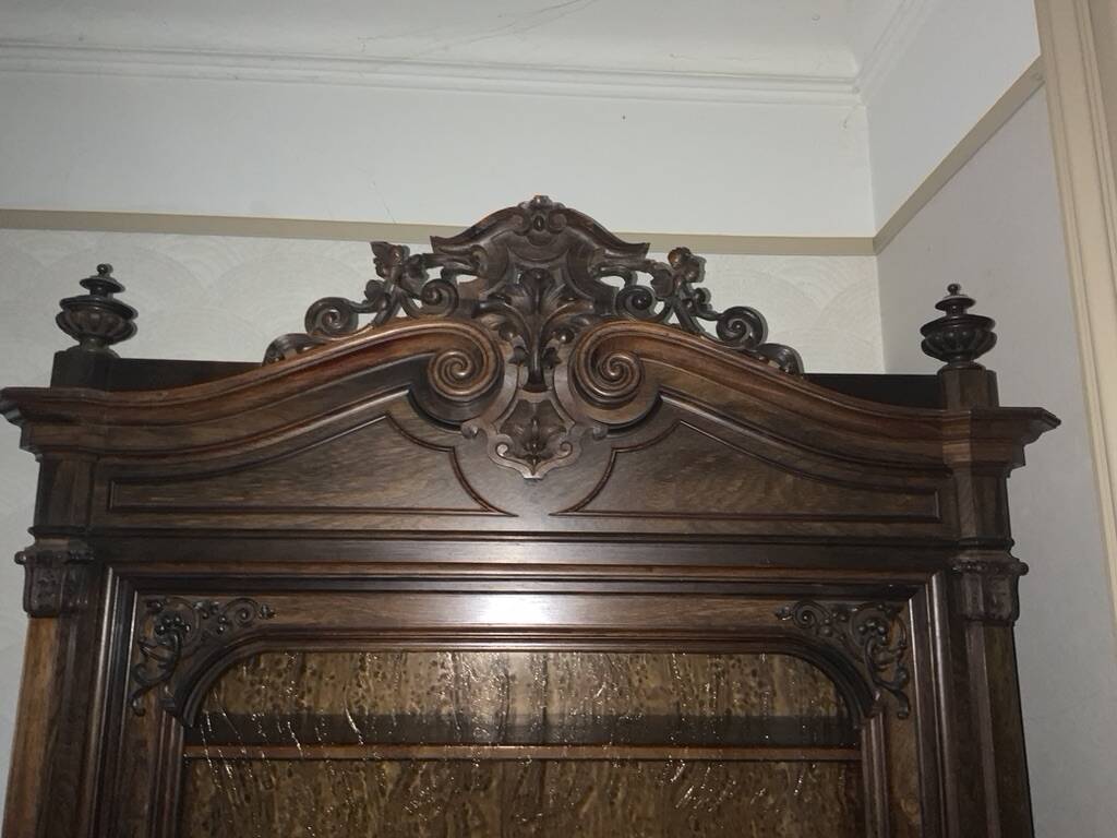 Bibliothèque-vitrine ancienne – Style néo-Renaissance / Henri II – XIXᵉ siè