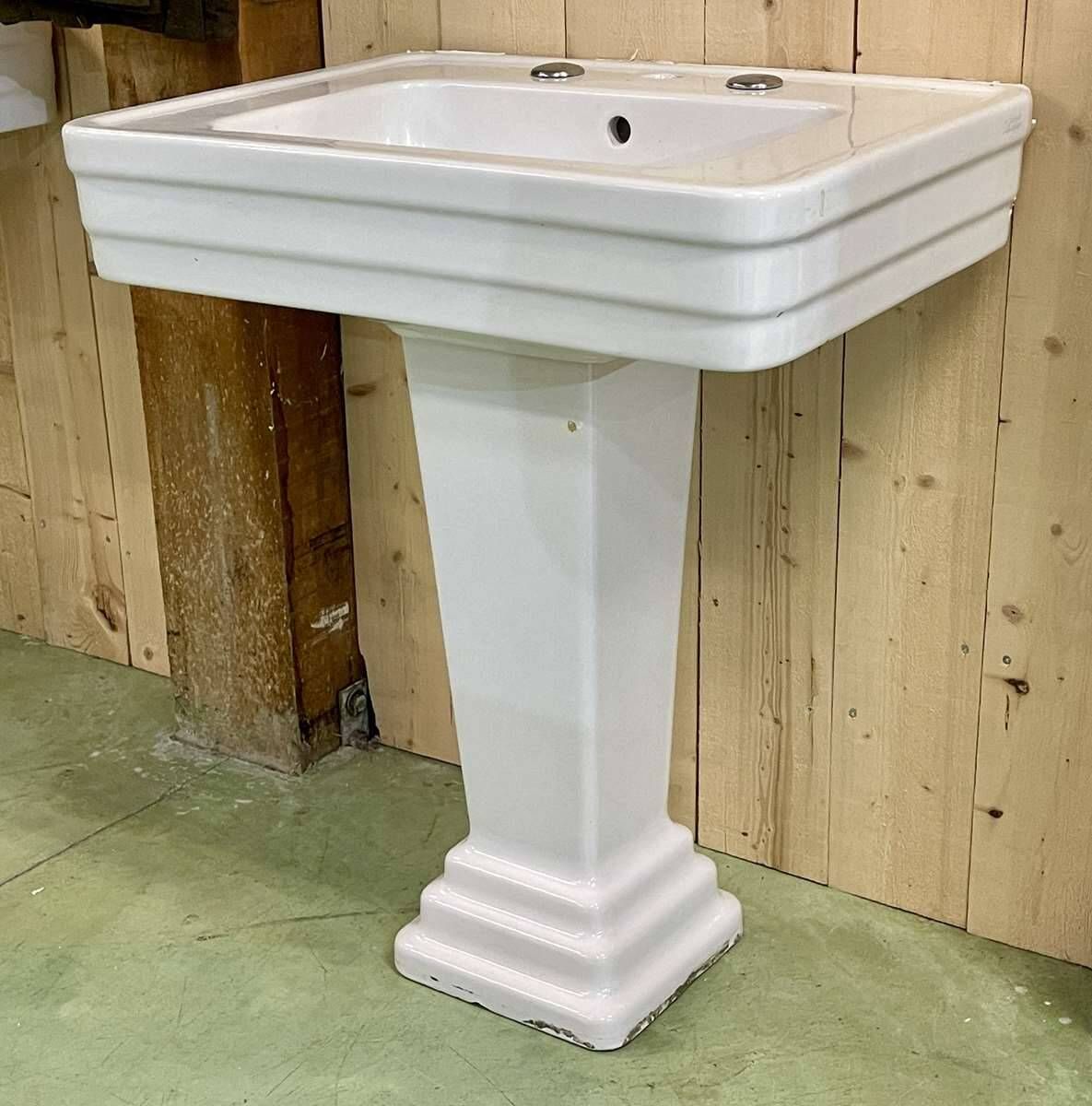 Art deco period washbasin Jacob Delafon 1930 - L=67cm, D=50.5cm, H=80cm.