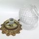 Ceiling lamp in brass and glass antique style