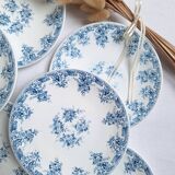Rivanel blue dessert plates