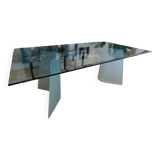 Roche Bobois 200 X 100 glass table.