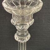 Tripod candle holder stylized foot dolphinfish, glass, very trendy