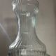 Large molded glass vase 40cm