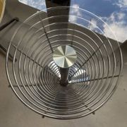 Sculptural table in metal and glass by Verner Panton for Fritz Hansen, 1980