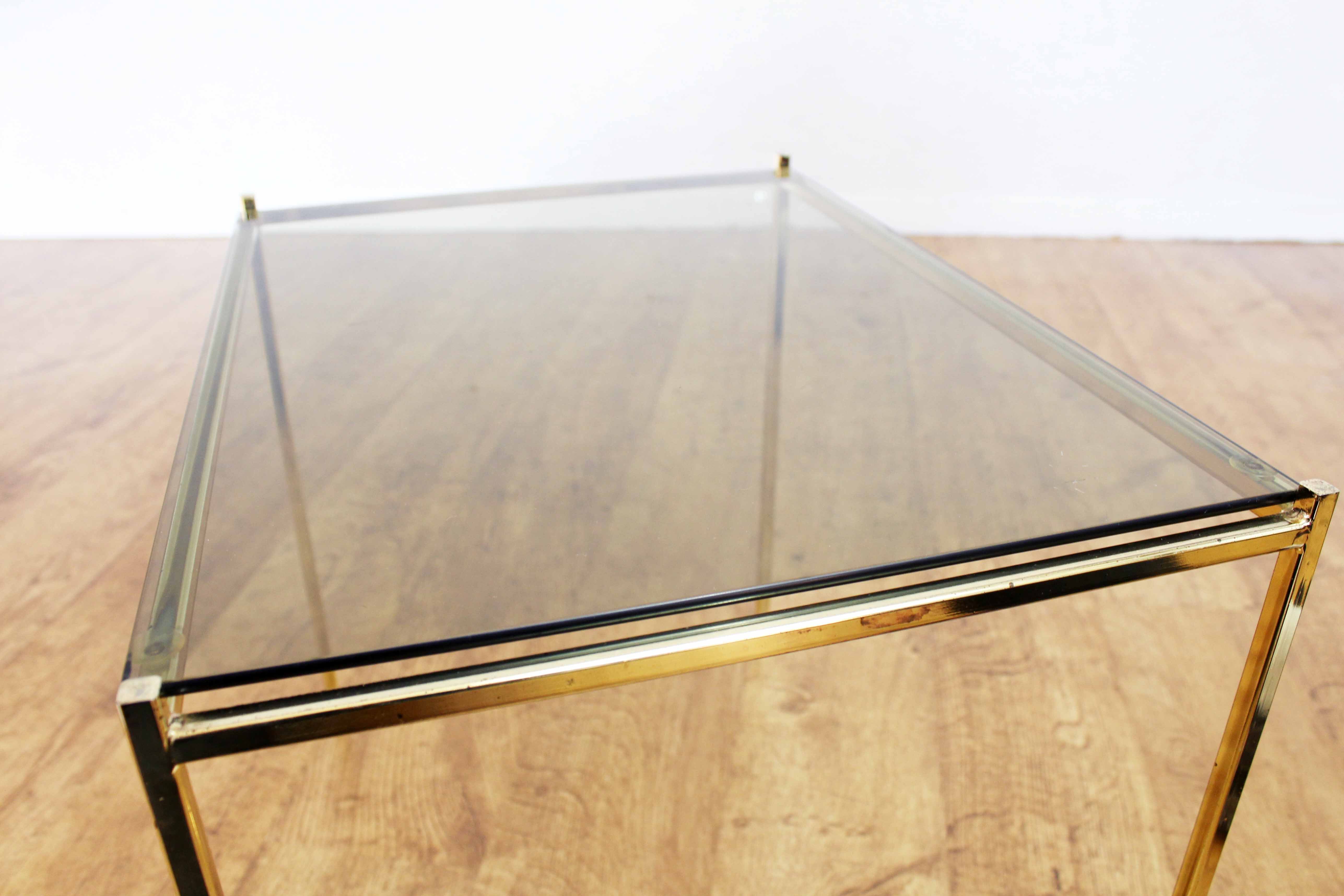 Side table milk smoked glass