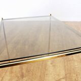 Side table milk smoked glass